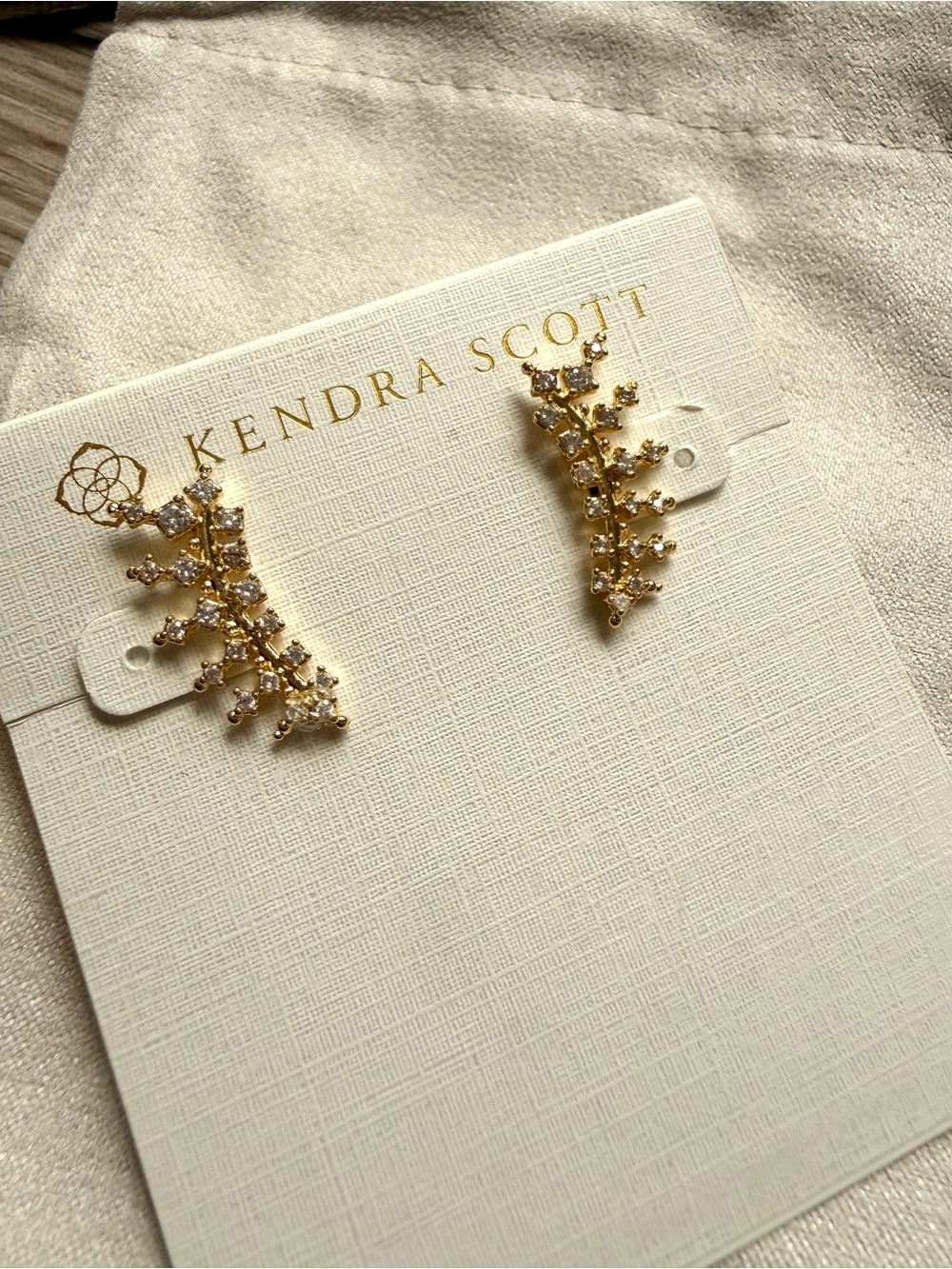 New Kendra Scott Laurie Ear Climbers in Gold